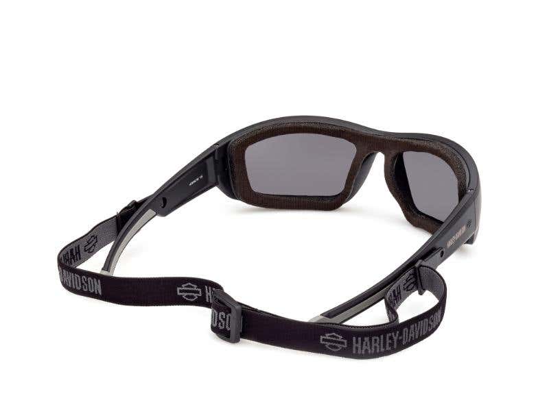 HARLEY-DAVIDSON BLAZE ACE UNISEX GREY COLOUR ENHANCING SILVER MIRROR SUNGLASSES