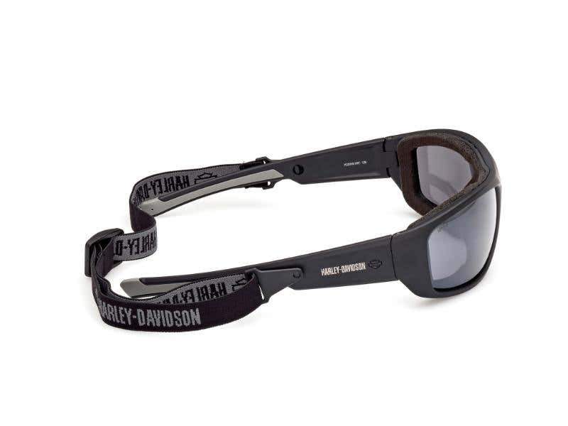 HARLEY-DAVIDSON BLAZE ACE UNISEX GREY COLOUR ENHANCING SILVER MIRROR SUNGLASSES