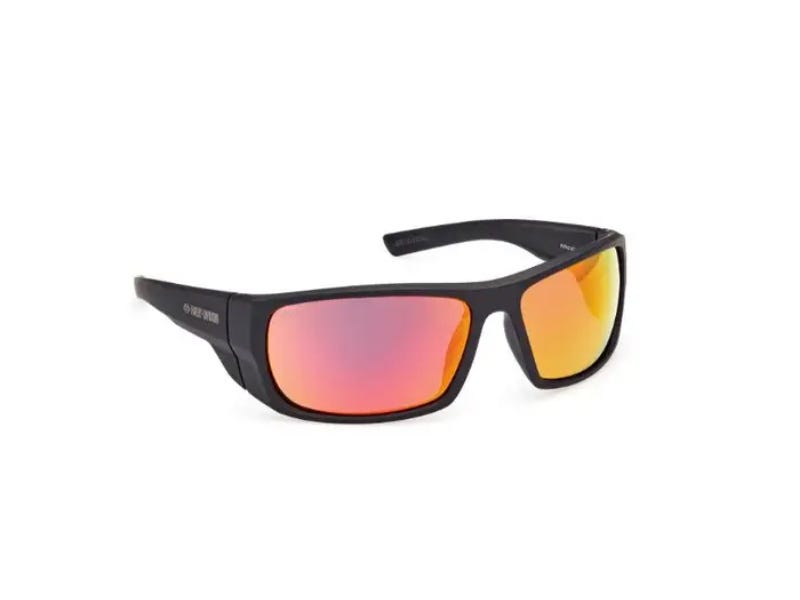 HARLEY-DAVIDSON MENS MENS WINBORN MENS RED MIRROR SUNGLASSES