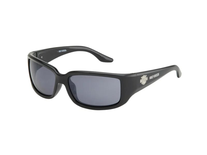 HARLEY-DAVIDSON WOMENS RACE HER SPORT PERFORMANCE SUNGLASSES - SHINY BLACK
