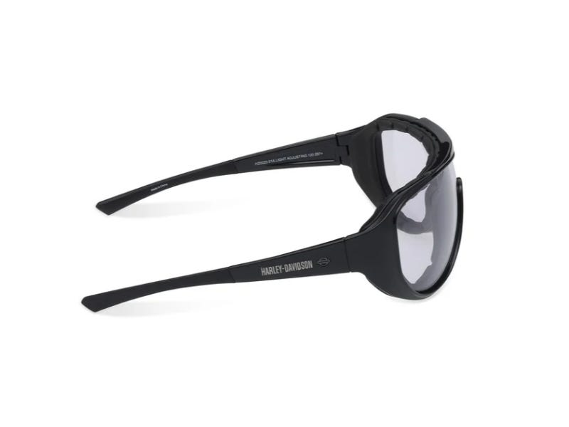 HARLEY-DAVIDSON BADLANDS AVIATOR SPORT WRAP PERFORMANCE SUNGLASSES - BLACK