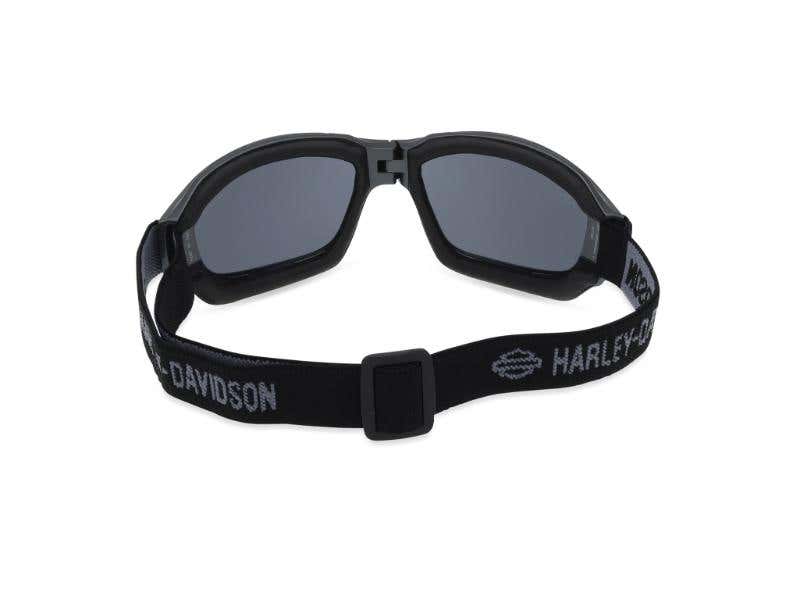 HARLEY-DAVIDSON BATTERY UNISEX FOLD GOGGLE SILVER MIRROR SUNGLASSES