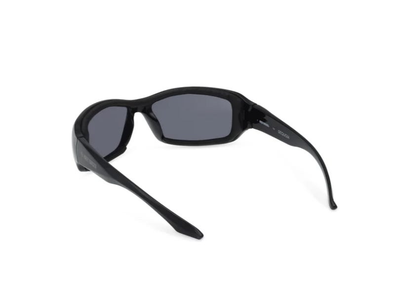 HARLEY-DAVIDSON WOMENS SEQUOIA RECTANGULAR SUNGLASSES - SHINY BLACK