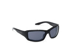 HARLEY-DAVIDSON WOMENS SEQUOIA RECTANGULAR SUNGLASSES - SHINY BLACK