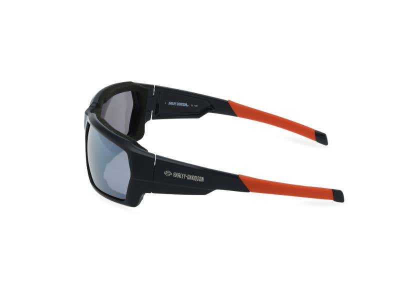 HARLEY-DAVIDSON ENGINEERED UNISEX SMOKE SILVER MIRROR SUNGLASSES