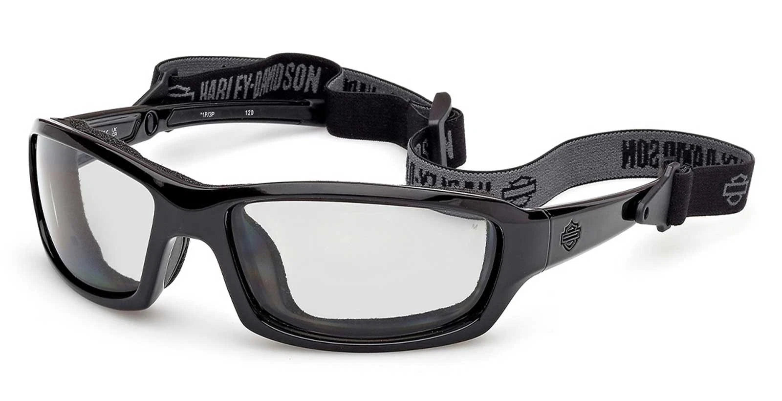 Harley-Davidson Gym Time 2.0 Gloss Black, Smoked Light Adjusting Lenses Sunglasses