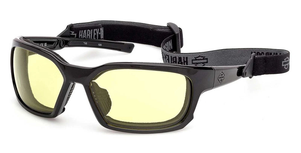 Harley-Davidson Classic Eagle 2.0 Gloss Black, Yellow lense Sunglasses