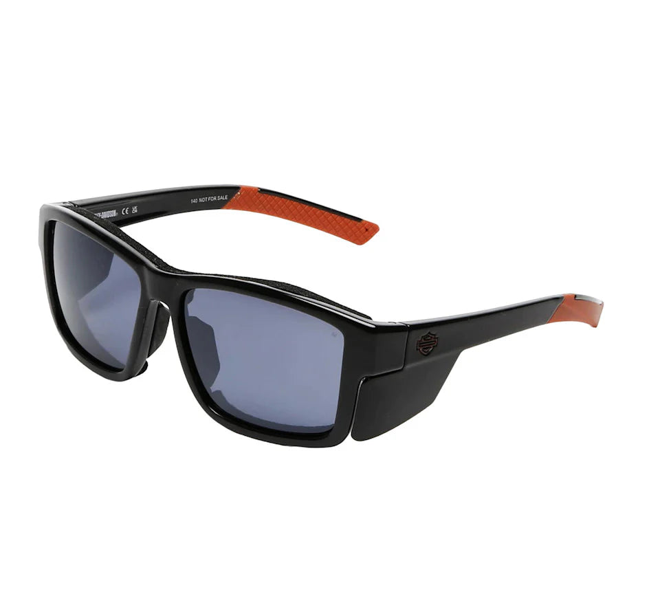 Harley-Davidson Trenton Men's Motorcycle Riding Shield Sunglasses - Matte Black
