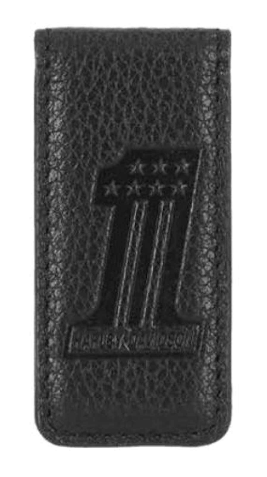 HARLEY-DAVIDSON #1 LEATHER MONEY CLIP BLACK