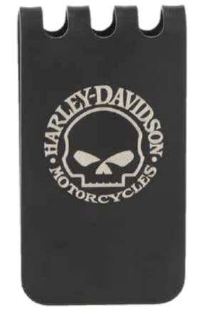 HARLEY-DAVIDSON WILLIE G METAL MONEY CLIP BLACK