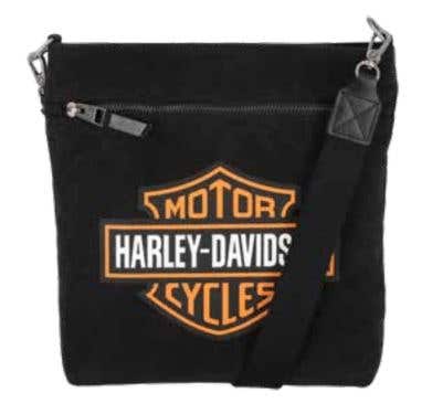 HARLEY-DAVIDSON WOMENS SUMMER BAR AND SHIELD CROSSBODY BAG