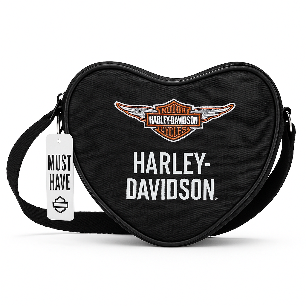 Harley-Davidson Vintage Patch Heart Bag