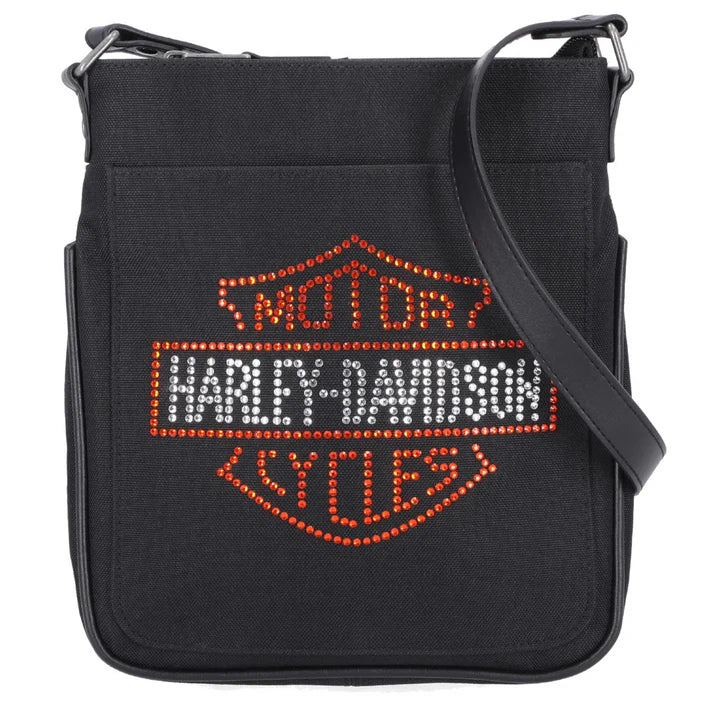 Harley-Davidson B&S Rhinestone Crossbody Bag