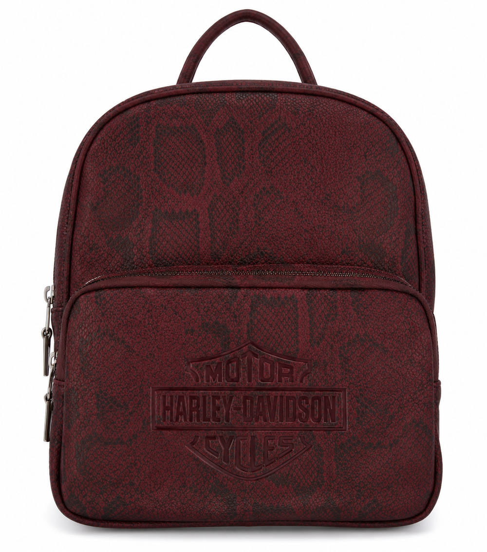 Harley-Davidson Snake Backpack Rum Red