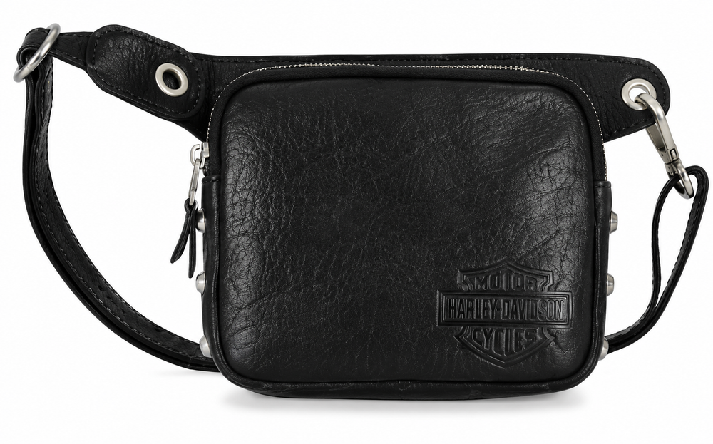 Harley-Davidson Hex Stud Belt Bag Black
