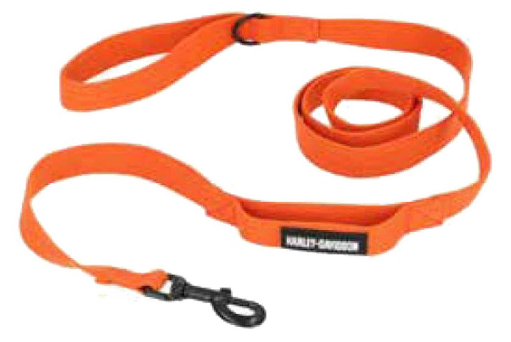 HARLEY-DAVIDSON NYLON H-D RUBBER LOGO PATCH PET LEASH