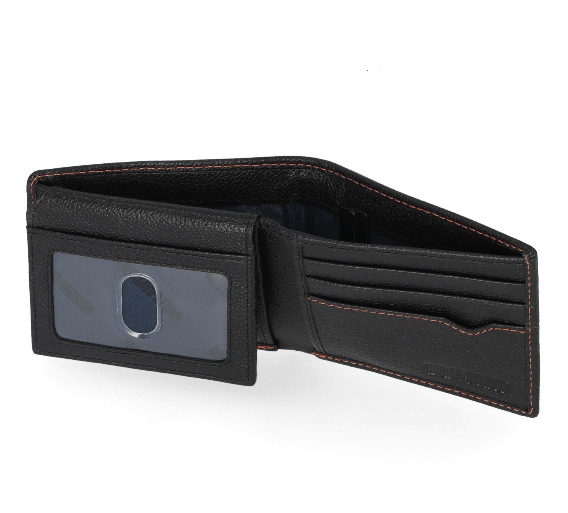 HARLEY-DAVIDSON MENS CLASSIC LEATHER SKULL PASSCASE