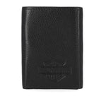 HARLEY-DAVIDSON MENS CLASSIC LEATHER BAR & SHIELD TRIFOLD WALLET