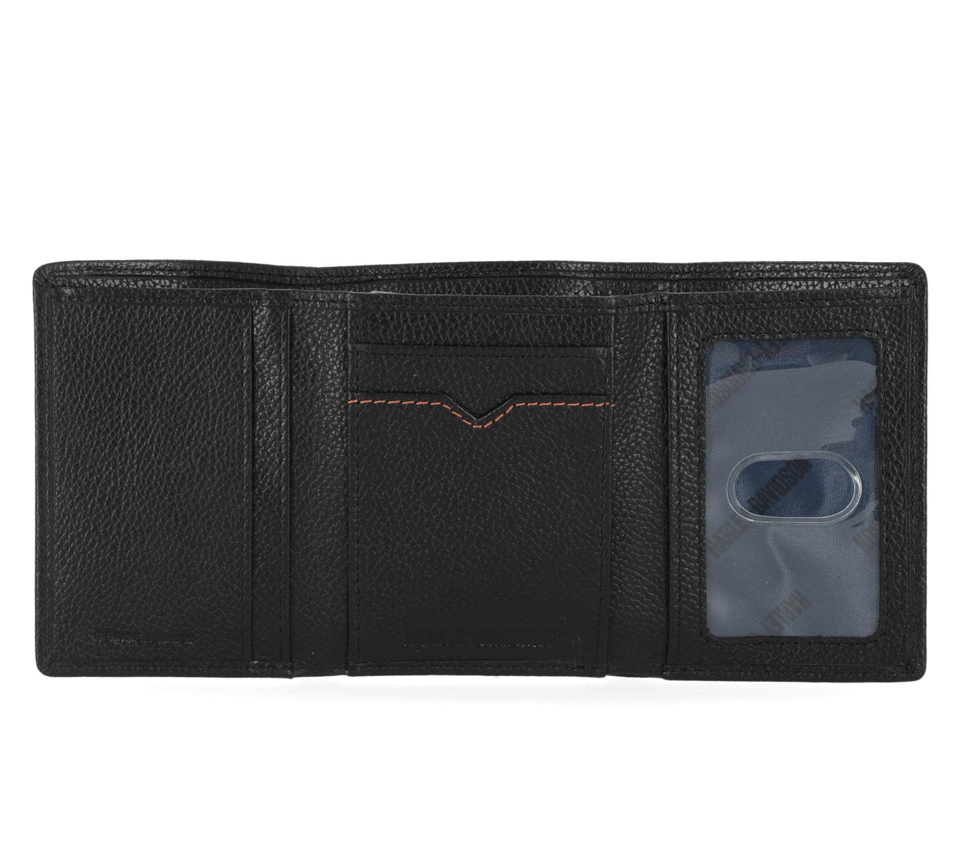 HARLEY-DAVIDSON MENS CLASSIC LEATHER BAR & SHIELD TRIFOLD WALLET