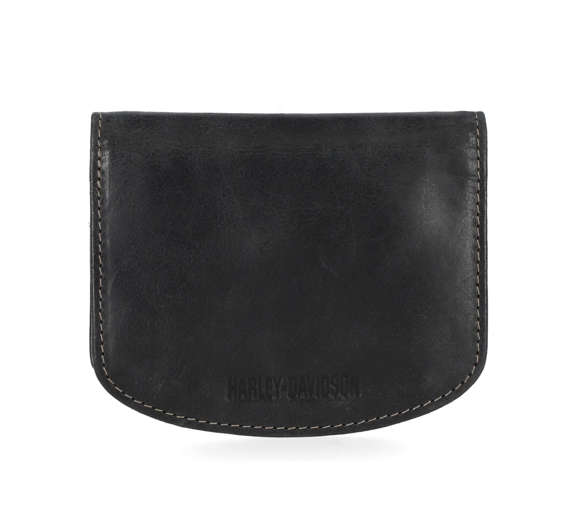 HARLEY-DAVIDSON MENS SMOOTH GRAIN SNAP FLAP WITH LEATHER CORD