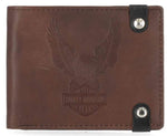 HARLEY-DAVIDSON MENS CRAZY HORSE EAGLE BILLFOLD W/ BACK ID