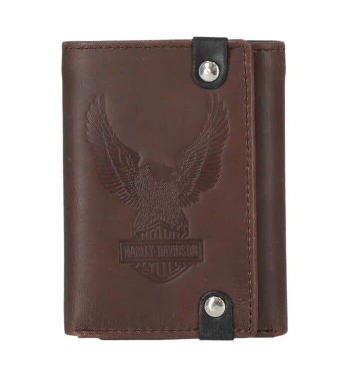 HARLEY-DAVIDSON MENS CRAZY HORSE EAGLE TRIFOLD