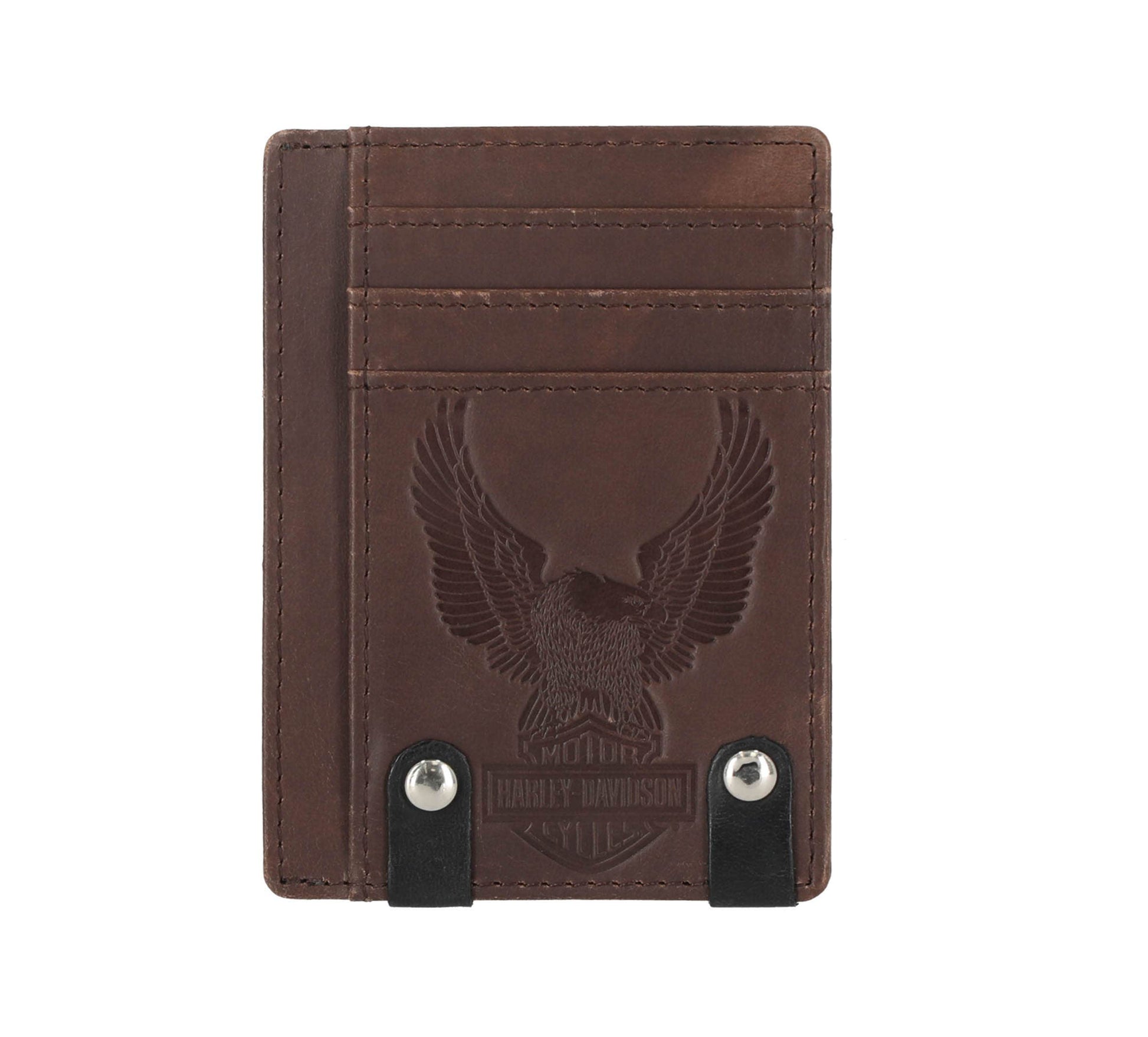 HARLEY-DAVIDSON MENS CRAZY HORSE EAGLE CARD CASE