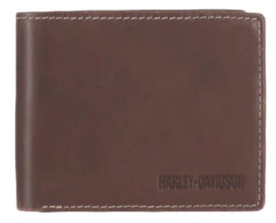 HARLEY-DAVIDSON MENS SMOOTH CLASSIC H-D BILLFOLD WALLET