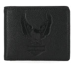 HARLEY-DAVIDSON MENS PEBBLE CLASSIC EAGLE BILLFOLD WALLET