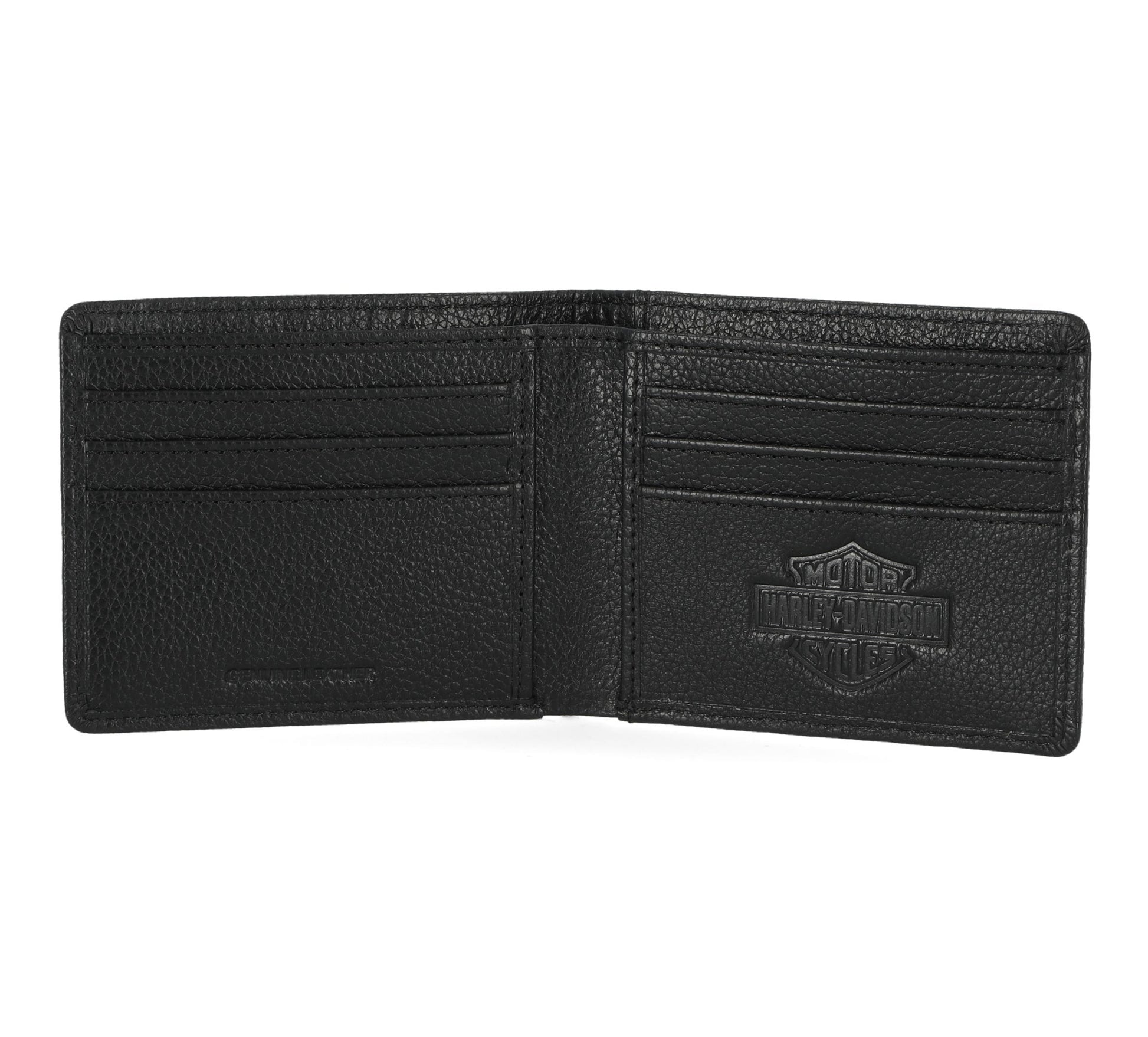 HARLEY-DAVIDSON MENS PEBBLE CLASSIC EAGLE BILLFOLD WALLET