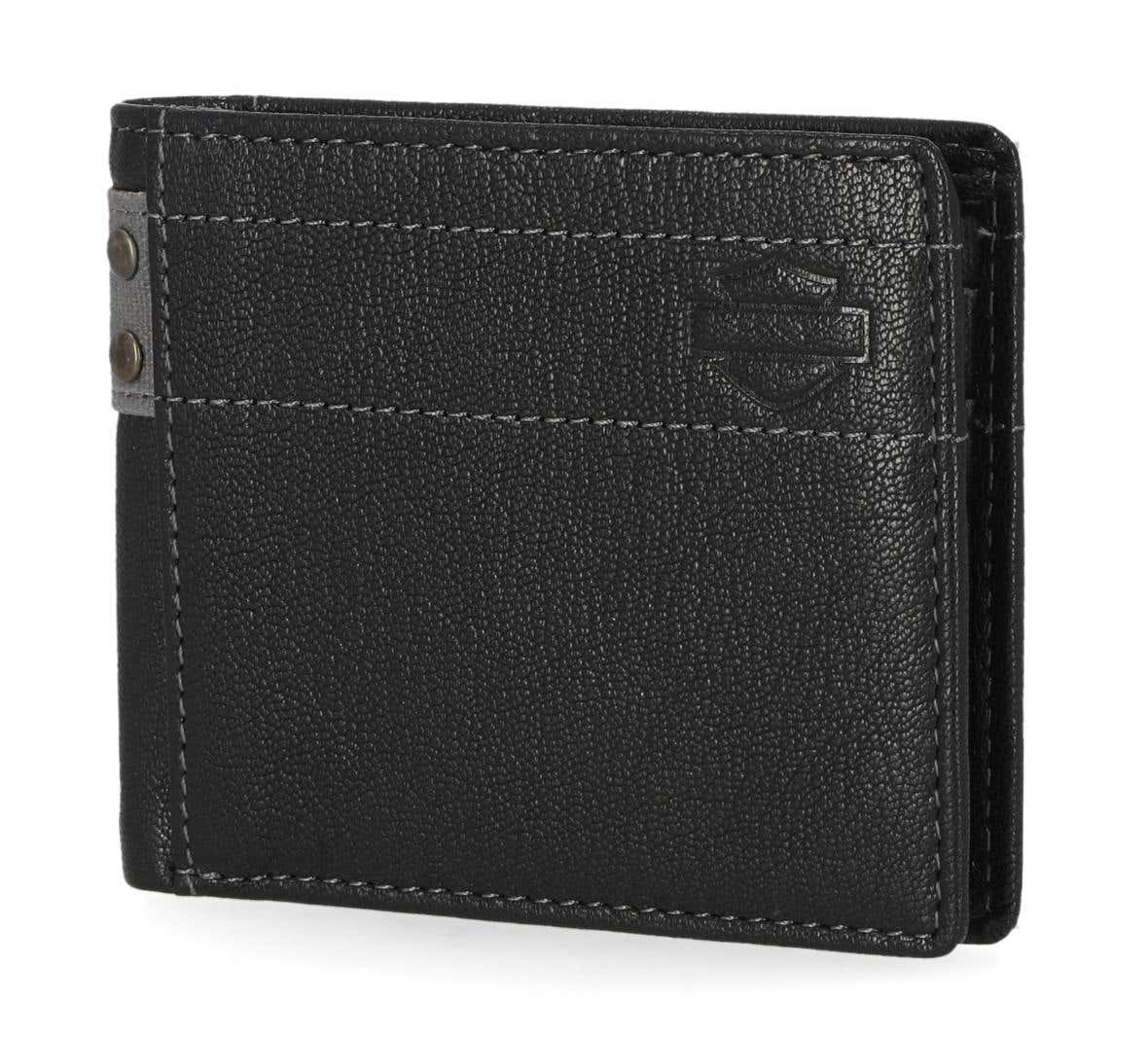 HARLEY-DAVIDSON MENS CAVALRY CANVAS BILLFOLD