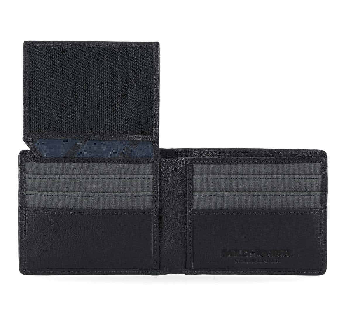 HARLEY-DAVIDSON MENS CAVALRY CANVAS BILLFOLD