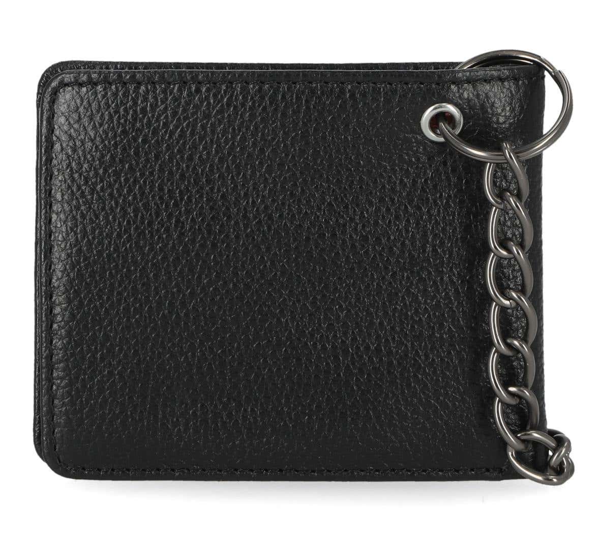 HARLEY-DAVIDSON MENS B&S CORE PEBBLE BILLFOLD WITH CHAIN