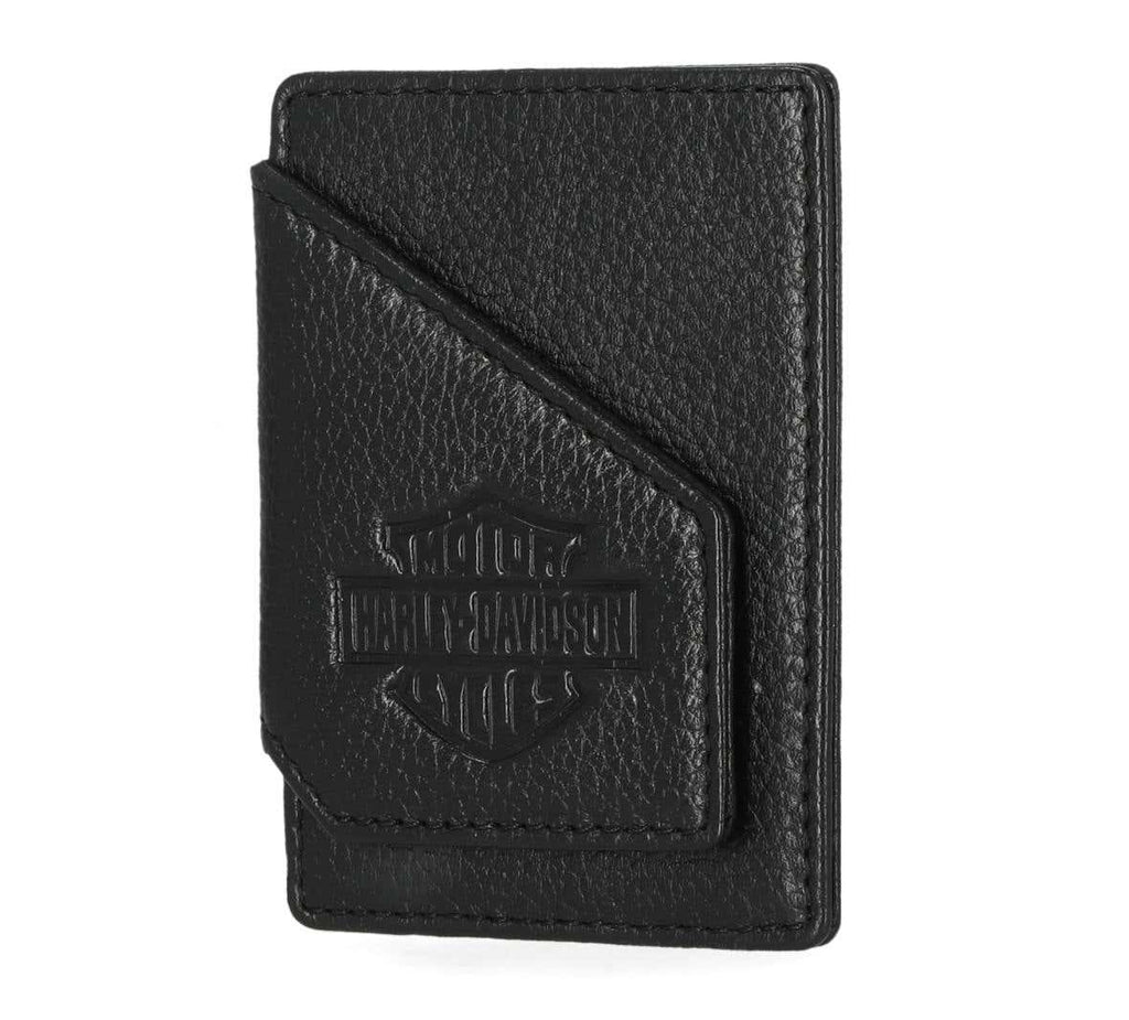 HARLEY-DAVIDSON MENS B&S CORE PEBBLE CARD CASE