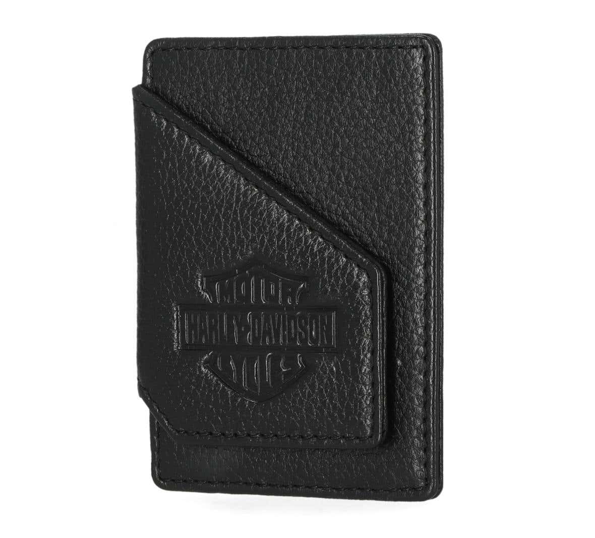 HARLEY-DAVIDSON MENS B&S CORE PEBBLE CARD CASE