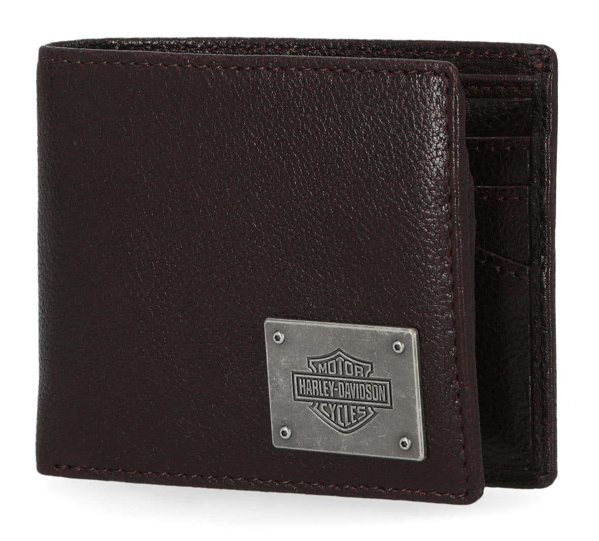 HARLEY-DAVIDSON MENS B&S PLATE PASSCASE