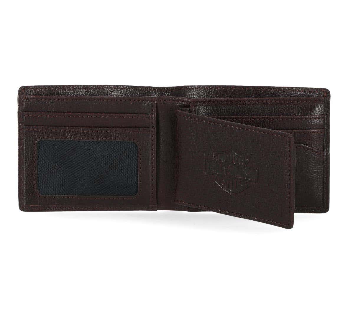 HARLEY-DAVIDSON MENS B&S PLATE PASSCASE