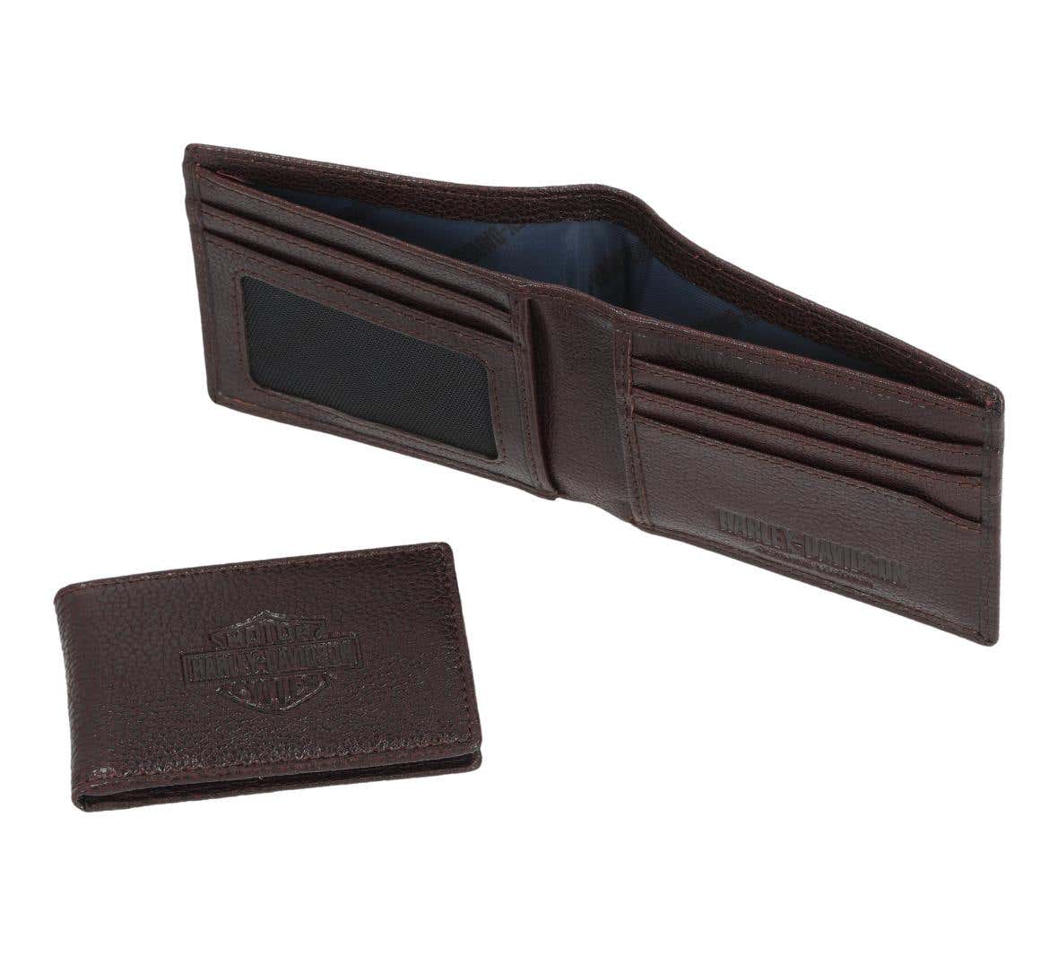HARLEY-DAVIDSON MENS B&S PLATE PASSCASE