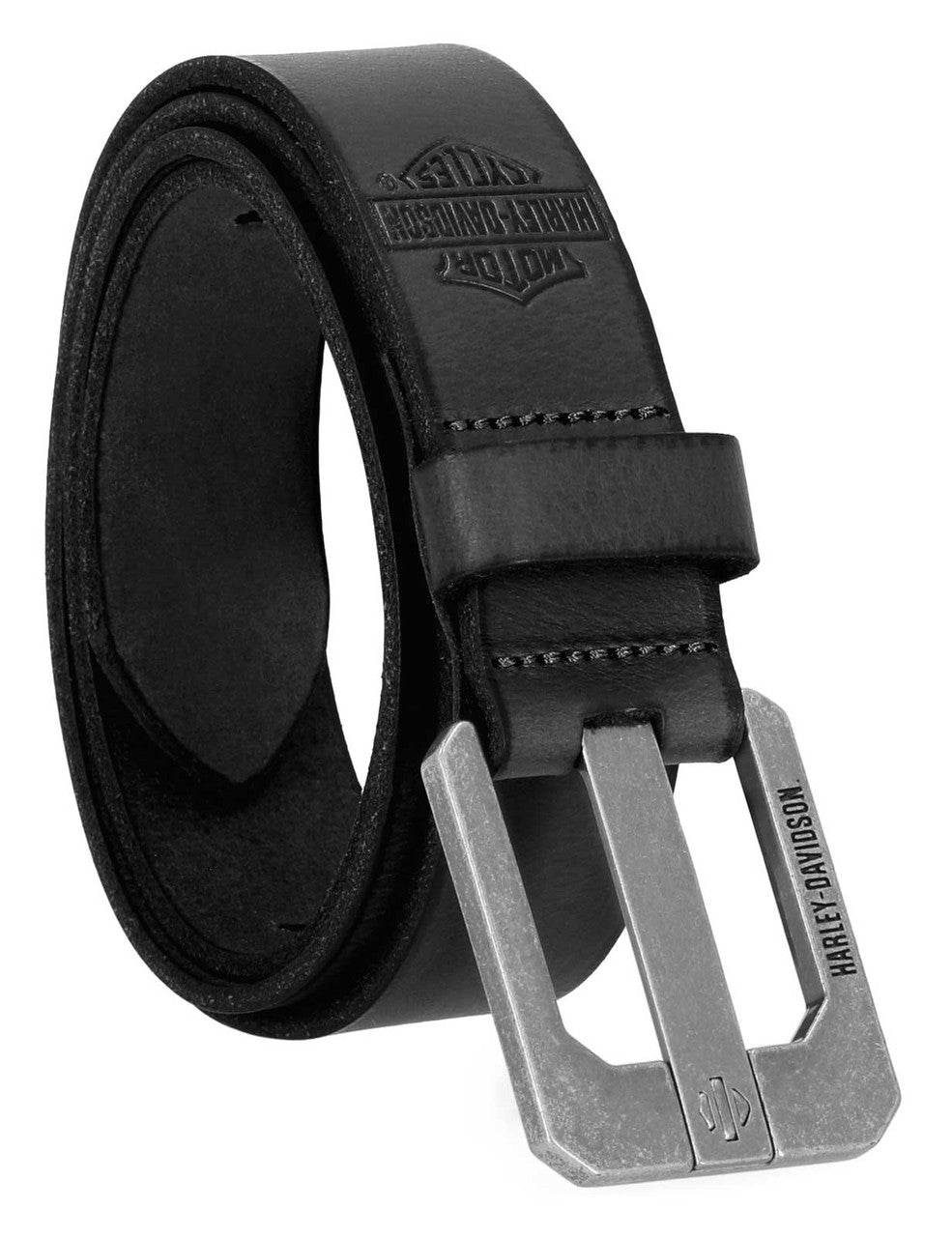 Harley-Davidson Die Cut Open Bar and Shield Belt - Black