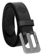 Harley-Davidson Die Cut Open Bar and Shield Belt - Black