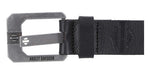 Harley-Davidson Die Cut Open Bar and Shield Belt - Black