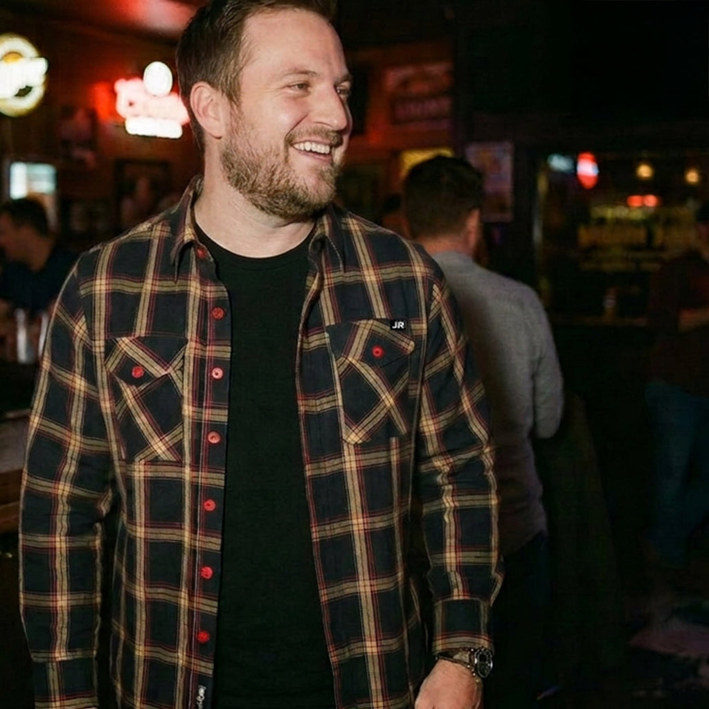 Johnny Reb The 'Jug' Flannel Shirt - Black/Yellow/Red - product image 2