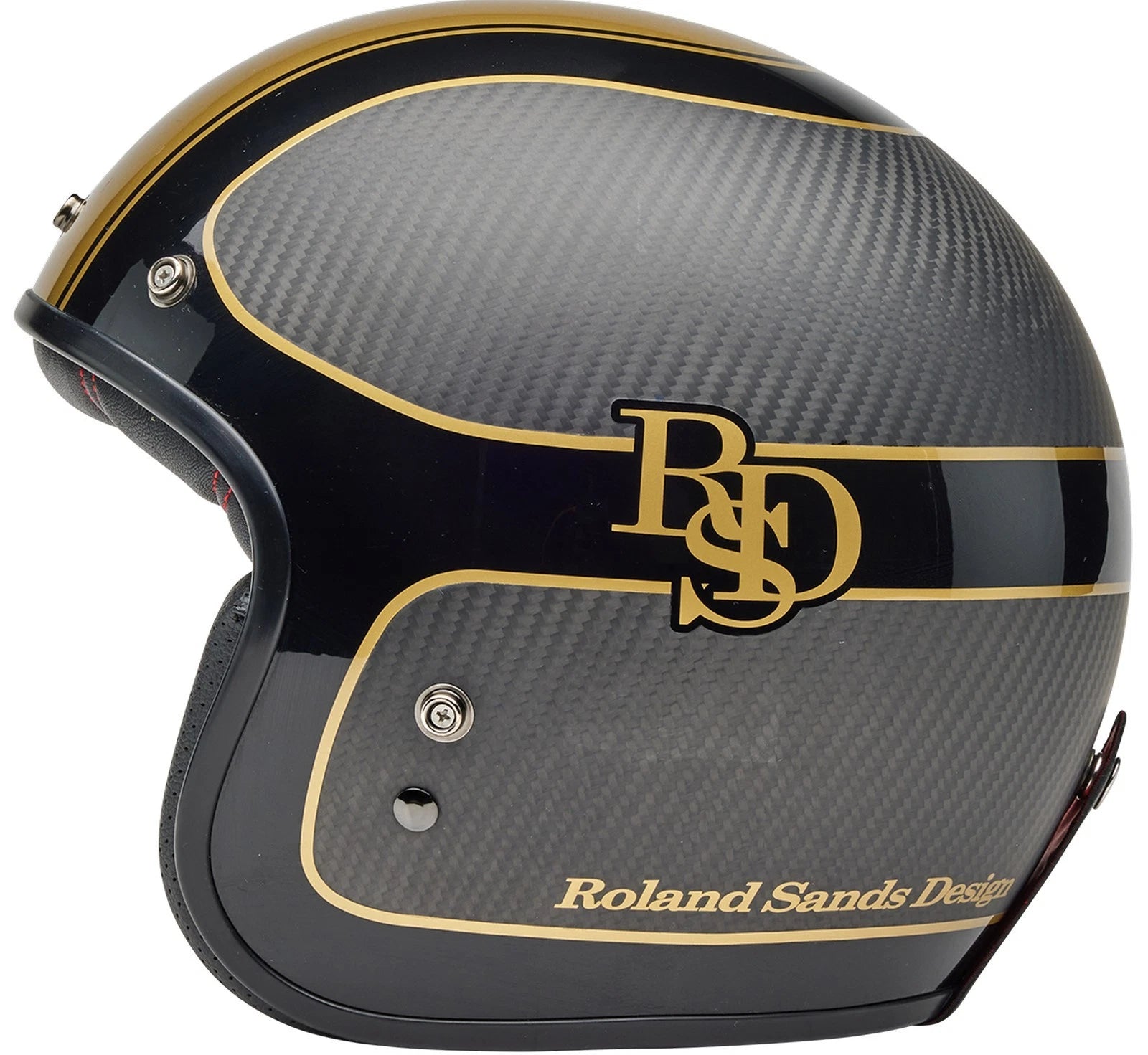 Bell Custom 500 Carbon RSD Open Face Helmet Black/Gold - Limited Edition