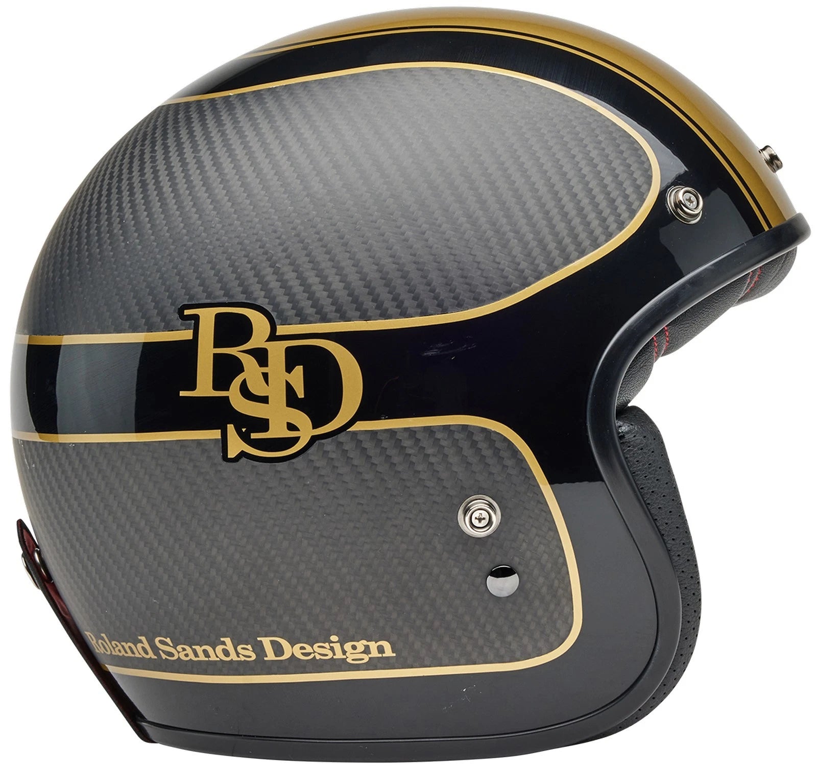 Bell Custom 500 Carbon RSD Open Face Helmet Black/Gold - Limited Edition