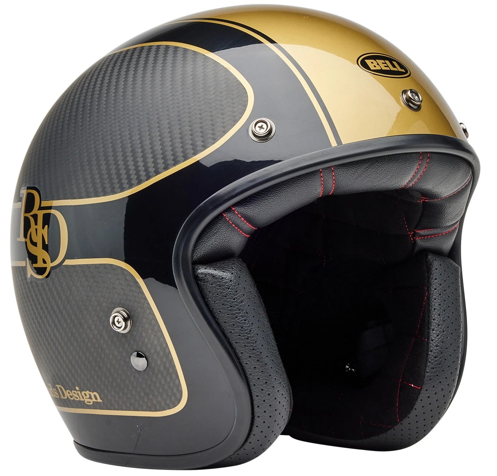 Bell Custom 500 Carbon RSD Open Face Helmet Black/Gold - Limited Edition