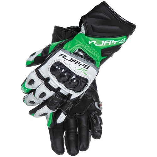 RJAYS LONG COBRA 2 CARBON MENS GLV GRN/WHT/BLK (XS)  [ONC01]