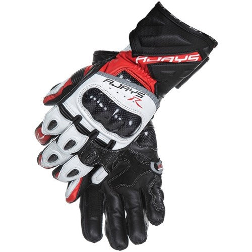 RJAYS LONG COBRA 2 CARBON MENS GLV RED/WHT/BLK (XS)  [ONC01]