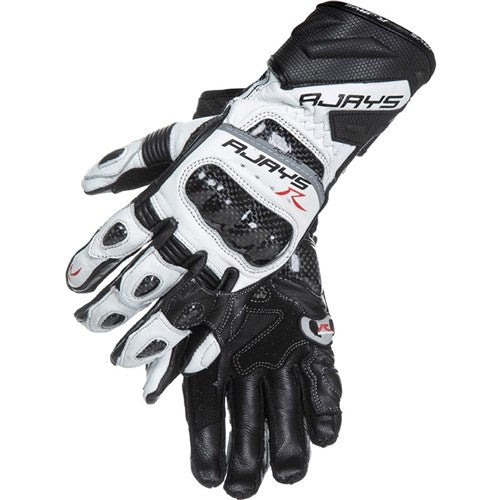 RJAYS LONG COBRA 2 CARBON MENS GLV WHT/BLK (XS)  [ONC01]