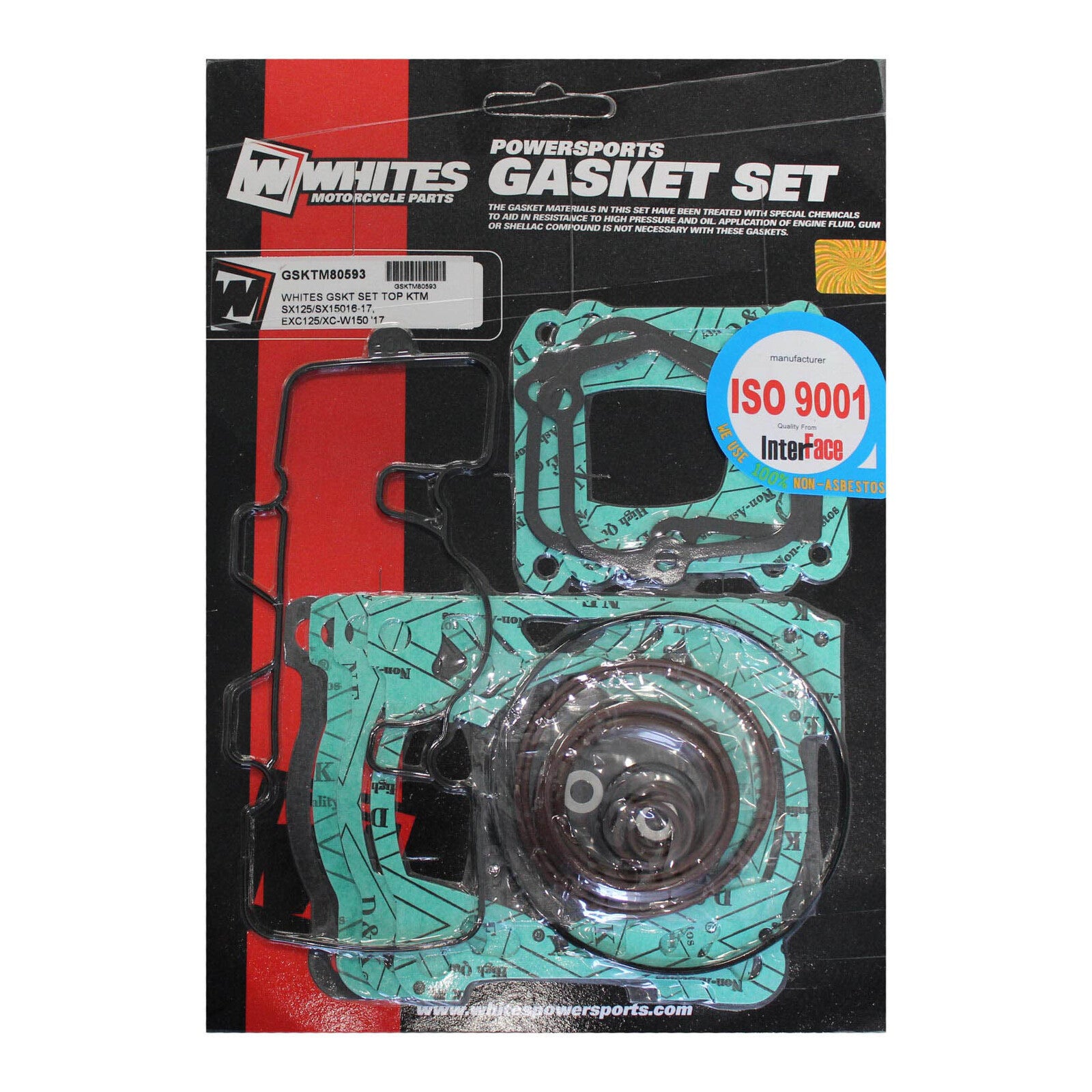 Whites Gasket Set Top KTM SX125/SX150 '16-'17  EXC125/XC-W150 '17