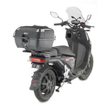 GIVI MONOLOCK TOPCASE 45L BLACK/SILVER - INCLUDES UNIVERSAL PLATE (B45+)